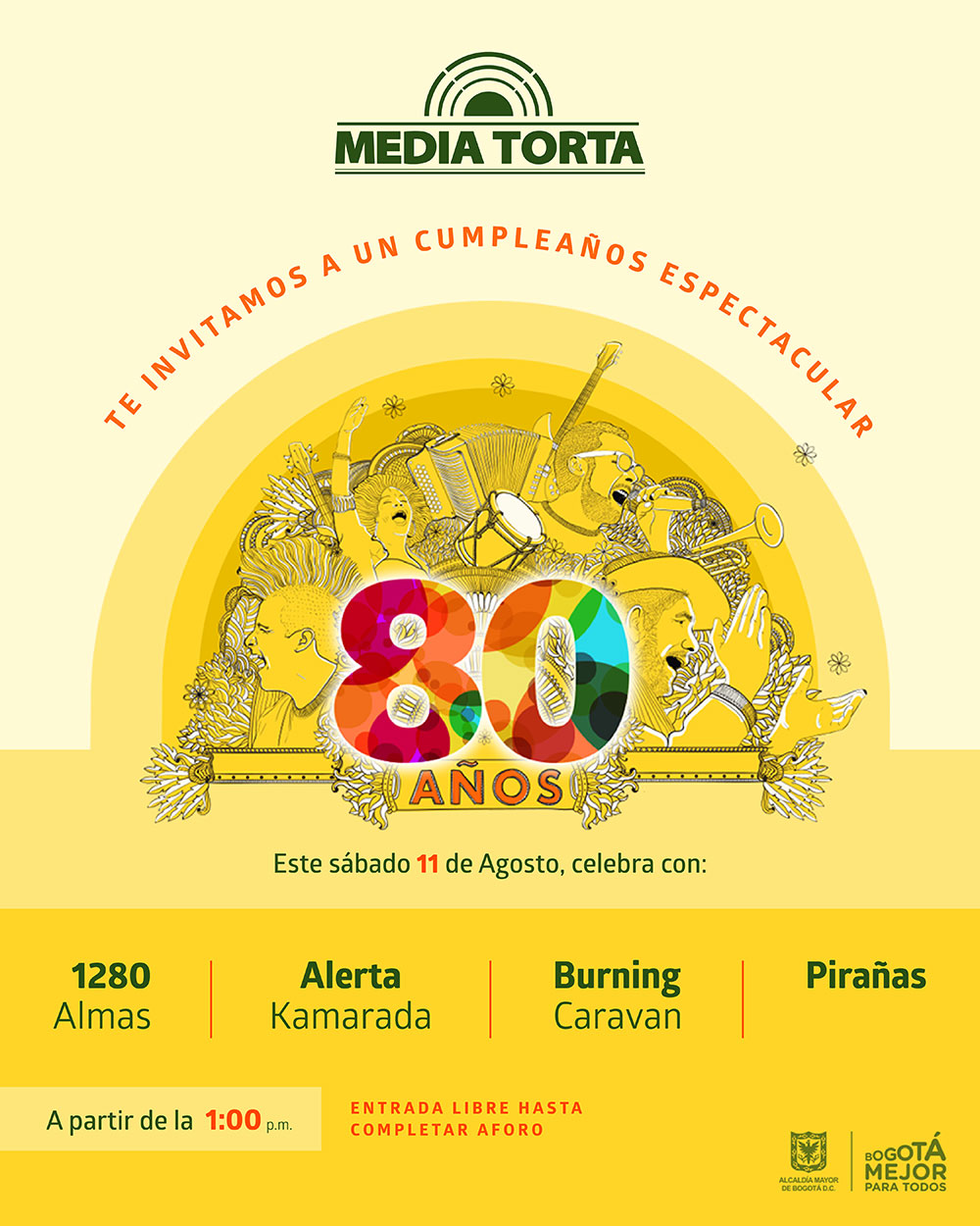 Afiche 80 años