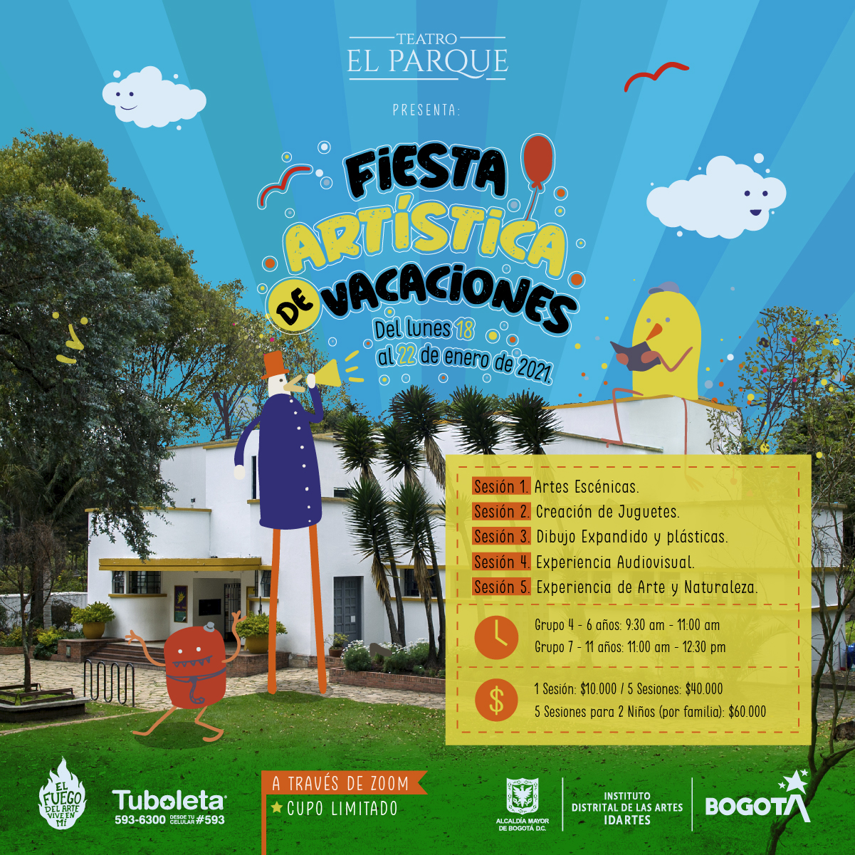 Fiesta artística de vacaciones