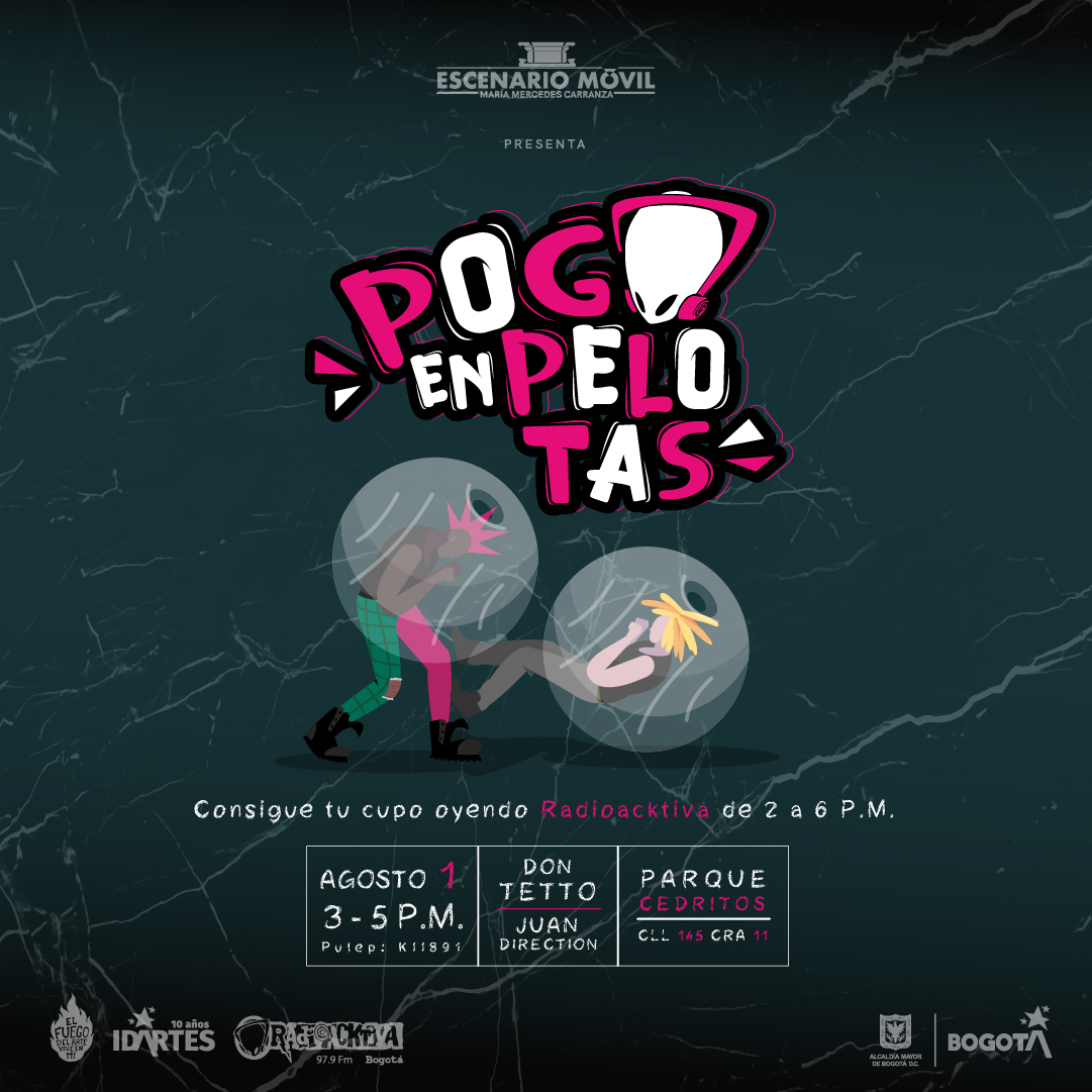 Pieza gráfica Pogo en Pelotas