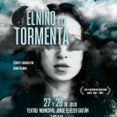 Pieza gráfica El niño y la tormenta