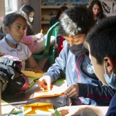 gripo de niños durante el primer encuentro del orimer ecosistema crea