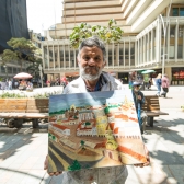Artista del espacio público vinculado al programa Arte a la KY