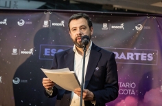 Carlos Galán, Alcalde de Bogotá en el Planetario de Bogotá