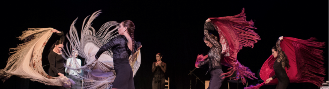 Bailarinas de flamenco en escena