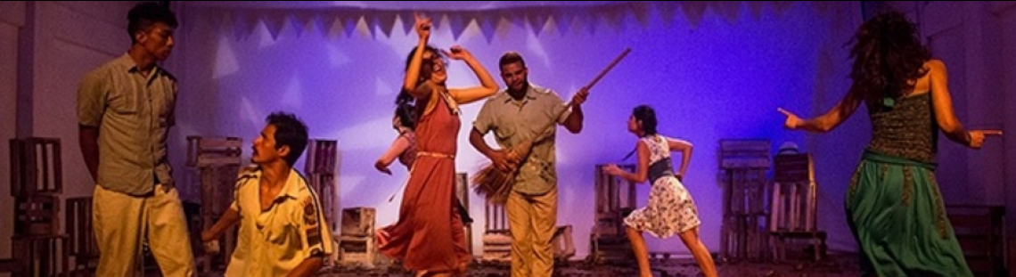 Escena de montaje de danza