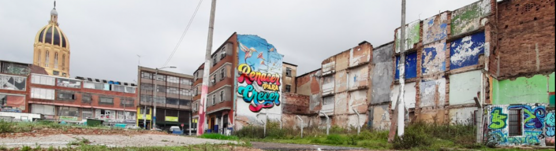 Calle con grafitti