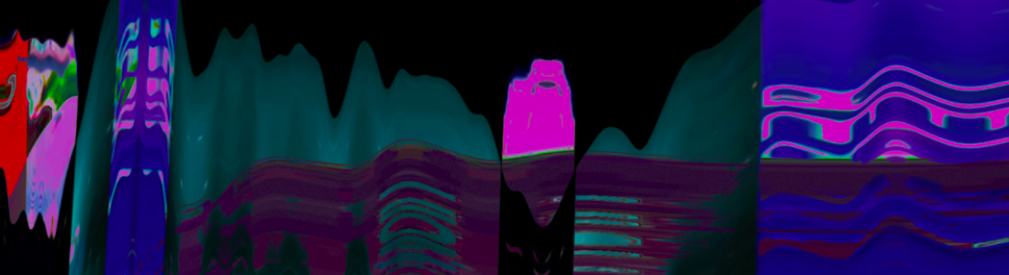 imagen llena de colores distorsionada 