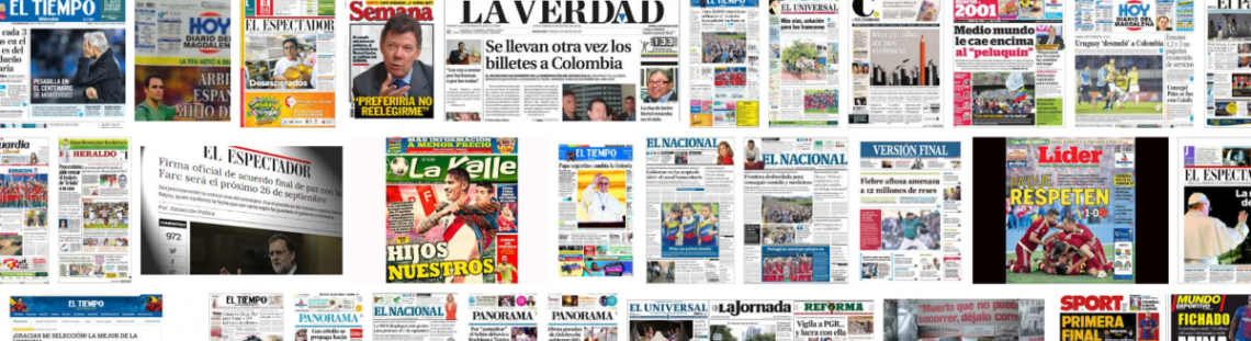 Imagen de distintos titulares de prensa escrita