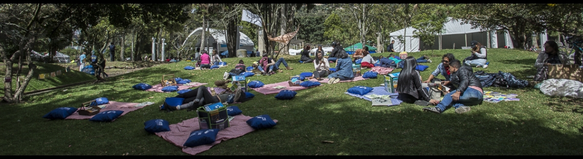 Lectores al aire libre