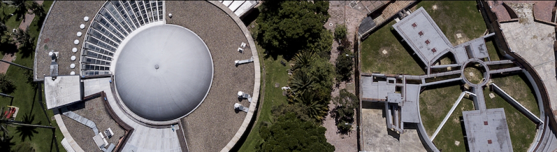 Imagen desde arriba del Planetario de Bogotá