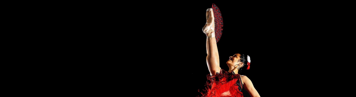 Bailarina de ballet en escena