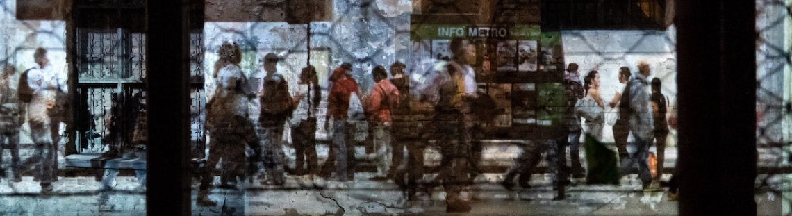 Foto de la exposición "Estructura sinfín: metro series". Archivo Idartes. 