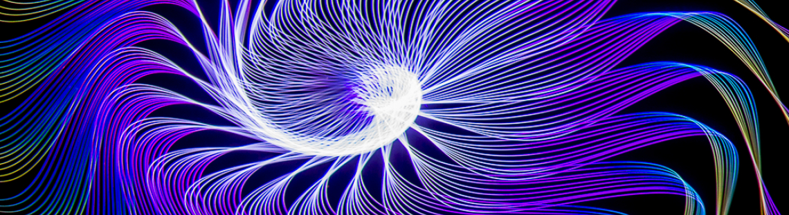 Imagen de ondas en blanco morado y verde