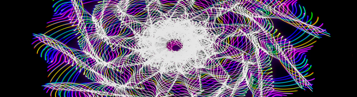 Círculo de luces de colores