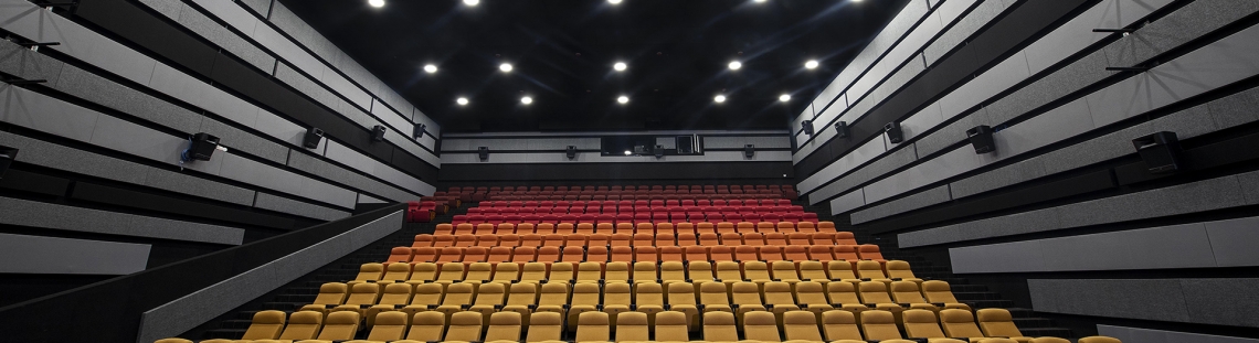 La sala de cine vacía donde será el conversatorio