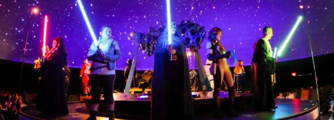 presentación en el festival geek
