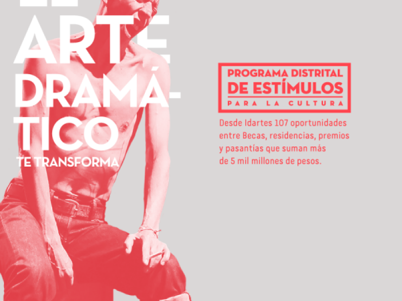 Poster de la jornada Informativa sobre estímulos en teatro