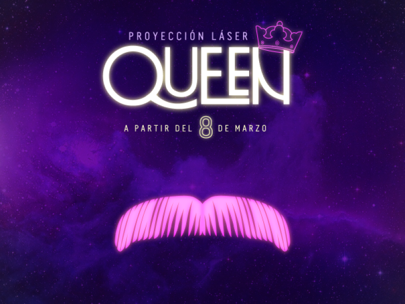 Poster de Queen en el Planetario de Bogotá