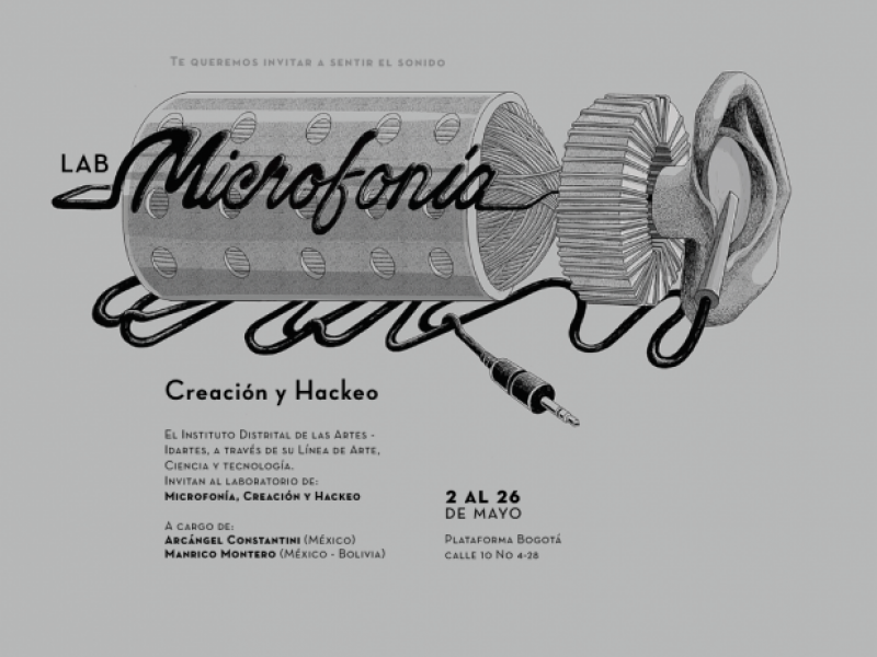 Poster de Microfonía, creación y hackeo