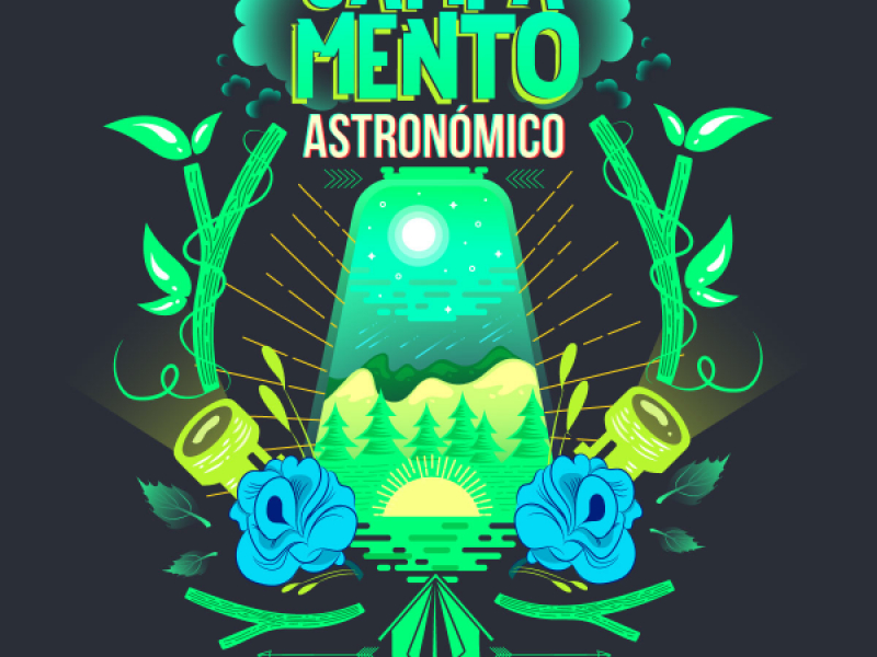 Poster de Campamento Astronómico- Luz y Astronomía