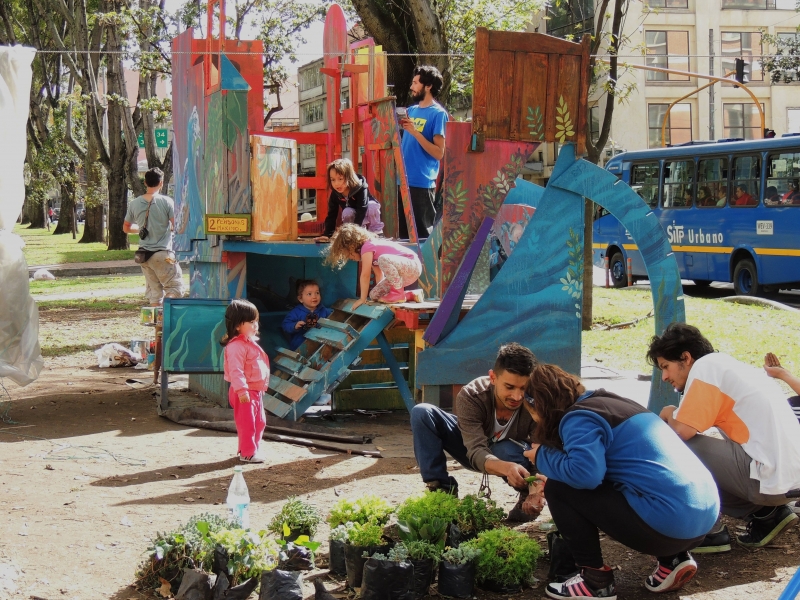 personas en un parque