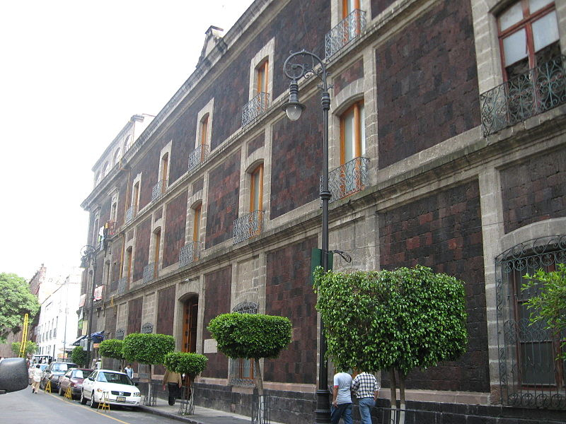 The Colegio Nacional Building, located on Luis Gonzalez Obregon Street in the Centro of Mexico City