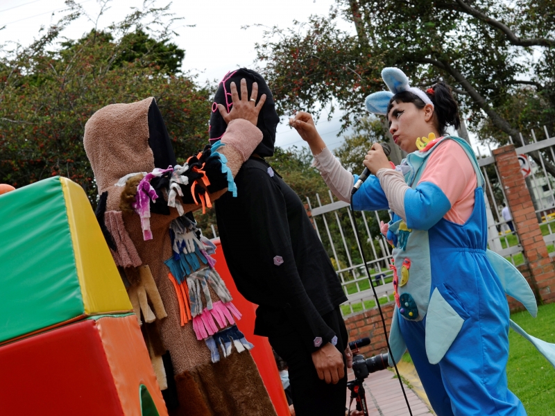 Artistas de Almazul en jardín infantil