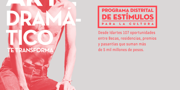 Poster de la jornada Informativa sobre estímulos en teatro