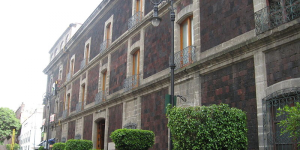 The Colegio Nacional Building, located on Luis Gonzalez Obregon Street in the Centro of Mexico City