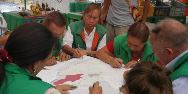 personas participando en una actividad de campo ciudad