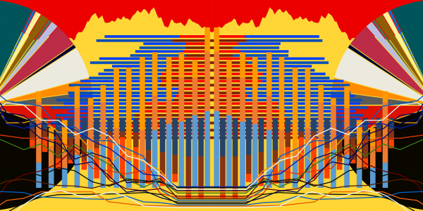 Imagen de colores y cuadrículas