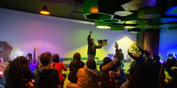 Programa Astrobebés en la Sala Infantil del Planetario de Bogotá. 