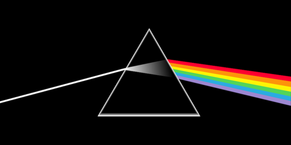 Portada álbum Dark Side of the Moon de Pink Floyd. 