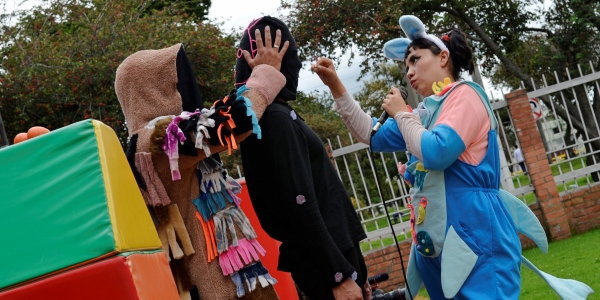 Artistas de Almazul en jardín infantil