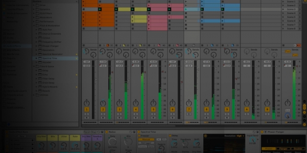 Pantallazo del programa Ableton Live