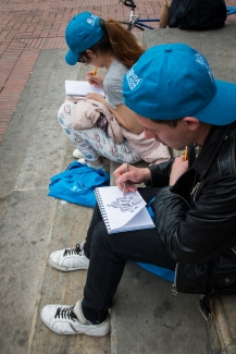 Maratón de dibujo Fiesta de Bogotá