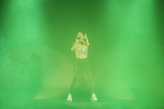Greeicy y Mike Bahía en el Teatro Jorge Eliécer Gaitán