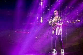 Greeicy y Mike Bahía en el Teatro Jorge Eliécer Gaitán