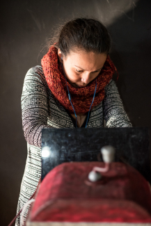 Omayra Martínez, profesora del laboratorio.