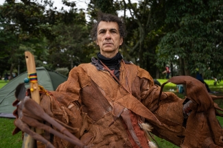 Artistas en el espacio publico.