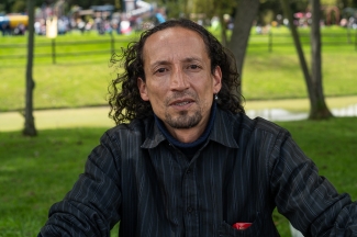 Artistas en el espacio publico.