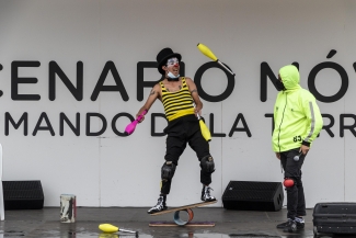 Escenario Móvil - Arte y Huella por la Paz - Plazoleta de la Mariposa, Usaquén