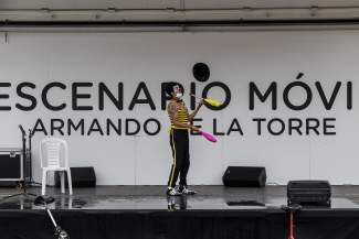 Escenario Móvil - Arte y Huella por la Paz - Plazoleta de la Mariposa, Usaquén