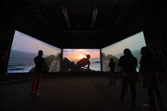 Inauguración videoinstalación Mojana - Ciclo Rosa 