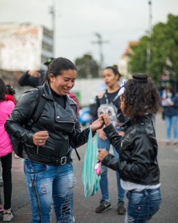 Arte huella y paz - migrantes.