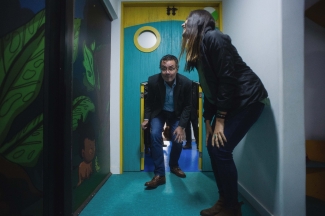 Visita Alejandro Gaviria Castillo de las Artes