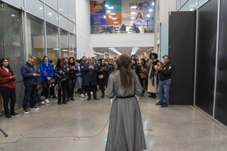 Liz Callejas en palabras de inauguración de la exposición Laberinto.