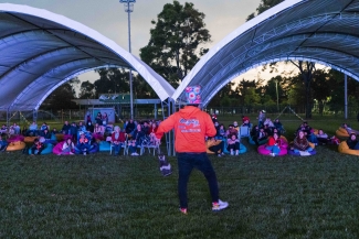 Olímpica estéreo en Cinemateca al parque Puente Aranda.