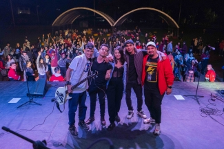 Presentación banda de fósforos mojados en Cinemateca al parque Puente Aranda.