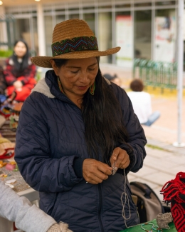 Feria de tejido de mujeres rurales en Usme